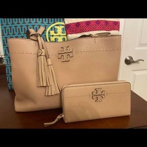 Tory Burch McGraw Tote and Wallet